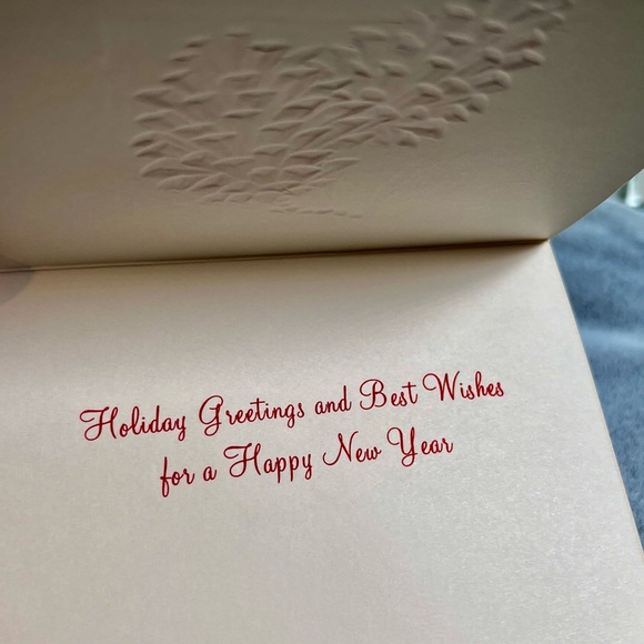 Mid-Century Retro Christmas Cards Box - Century Greetings Deep Green Gold Design - Picture 3 of 5